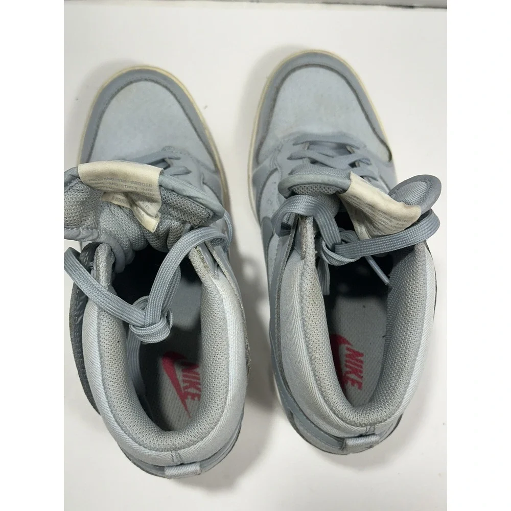 Nike Dunk Sky High Wedge Women's Gum Sole‎ Essential Grey Denim Size 8.5 READ